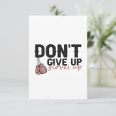 Geef de liefde niet op... schimmelende sport bedankkaart (Staand voorkant)