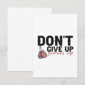 Geef de liefde niet op... schimmelende sport bedankkaart (Voorkant / Achterkant)