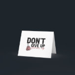 Geef de liefde niet op... schimmelende sport bedankkaart<br><div class="desc">grappig, Boxing, spieren, oefening, training, sport, box, fitness, gift, verjaardag</div>