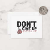 Geef de liefde niet op... schimmelende sport notitiekaartje (Voorkant / Achterkant in situ)
