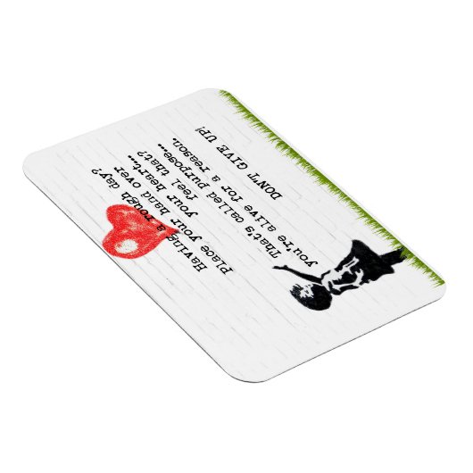 Geef de Magnet van de Aanmoediging van het Citaat  Magneet (Rechterzijde)