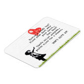 Geef de Magnet van de Aanmoediging van het Citaat  Magneet (Linkerzijde)