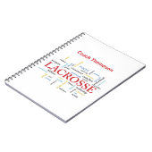 Geef de naam Lacrosse Coach-Bedankt woorden aan Notitieboek (Linkerzijde)