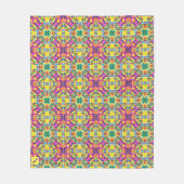 Geef de naam Quilt Pattern Soft Throw aan Fleece Deken (Voorkant)