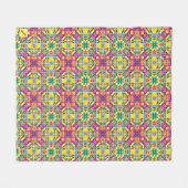 Geef de naam Quilt Pattern Soft Throw aan Fleece Deken (Voorkant (Horizontaal))