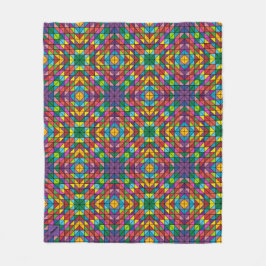 Geef de naam Quilt Pattern Throw Fleece Blanke aan