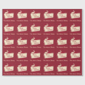 Geef de naam Roodrendierrendierrendiertje van Sant Cadeaupapier (Vlak)