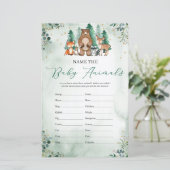 Geef de naam van het wild van de babydieren groen  (Staand voorkant)