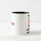 Geef de naam van MIJN Coffee-Mok aan Tweekleurige Koffiemok (Center)