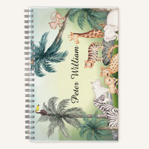 Geef de naam wild Animal aan, terug naar schoolnot Notitieboek