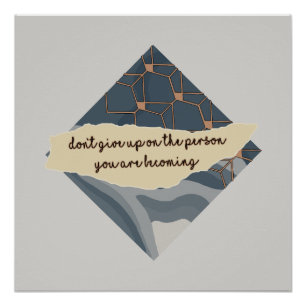 Geef de persoon die je wordt niet op perfect poster