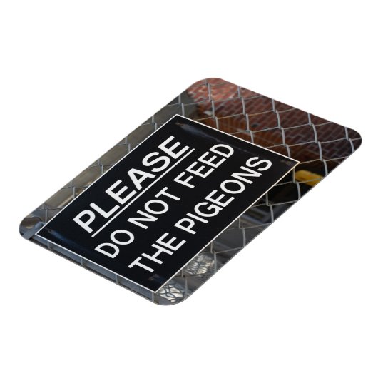 Geef de Pigeons New York City niet meer. Magneet (Linkerzijde)