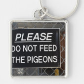 Geef de Pigeons New York City niet meer. Sleutelhanger (Voorkant)
