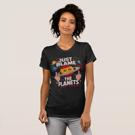 Geef de planeten de schuld t-shirt (Voorkant volledig)