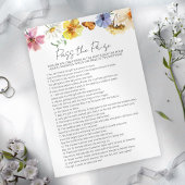 Geef de prijs door | Boho Vrijgezellenfeest Game k Kaart