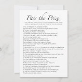 Geef de prijs minimalistische Vrijgezellenfeest Ga Kaart (Voorkant)