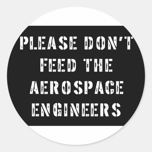 Geef de ruimtevaartingenieurs alsjeblieft geen ete ronde sticker (Voorkant)