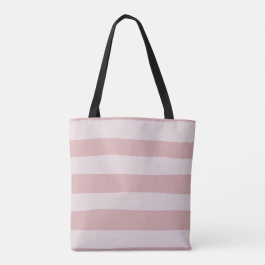 Geef de schaduwen van roze aan met de zwarte riem tote bag (Achterkant)