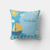 Geef de schitterende blauwe schotel aan kussen (Voorkant)