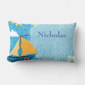 Geef de schitterende blauwe schotel aan kussen (Voorkant)