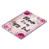 Geef de schuld aan mijn zigeunerziel dagboek notitieboek (Linkerzijde)