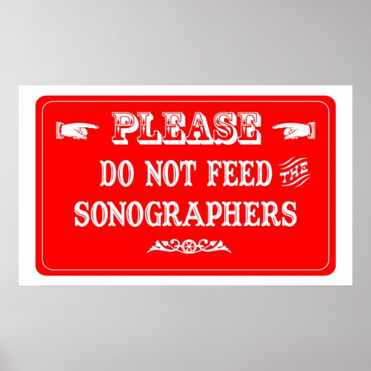Geef de Sonografen geen voer Poster (Voorkant)