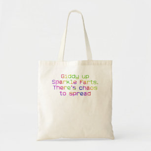 Geef de Sparkle Farts op. Er zijn chaos om AP uit  Tote Bag