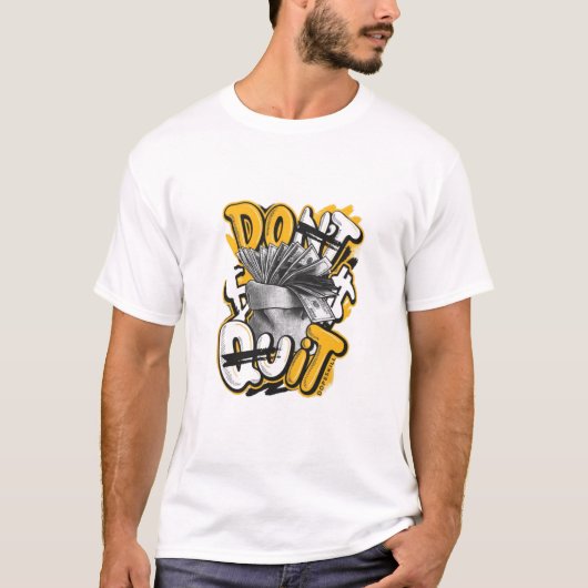 Geef de strijd niet op t-shirt (Voorkant)
