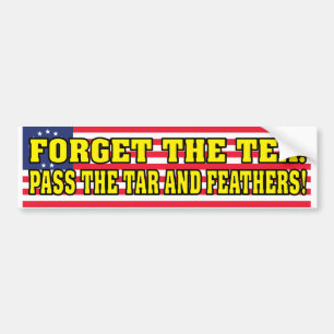 Geef de Tar en de Feathers. Bumpersticker