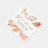 Geef de Thanksgiving van de Bedankt van de Waterve Servet (Hoek)