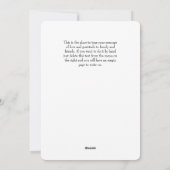 Geef de Thanksgiving van de Bekleding van de Foto  Feestdagenkaart (Achterkant)