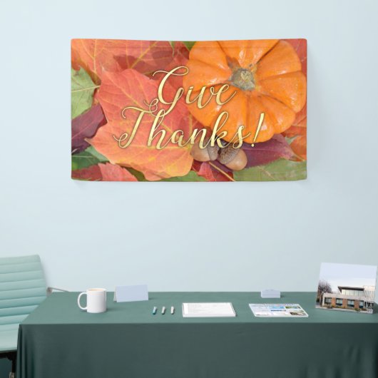 Geef de Thanksgiving van de Typografie van het Man Spandoek (Beurs)