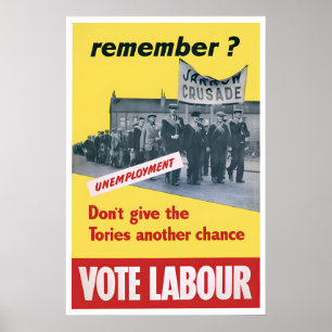 Geef de Tories geen andere kans! 1950s Poster