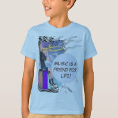 Geef de trombone muziek een vriend voor het leven! t-shirt (Voorkant)