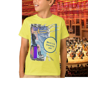 Geef de trombone muziek een vriend voor het leven! t-shirt