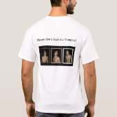 Geef de Vampier niet eten. T-shirt (Achterkant)