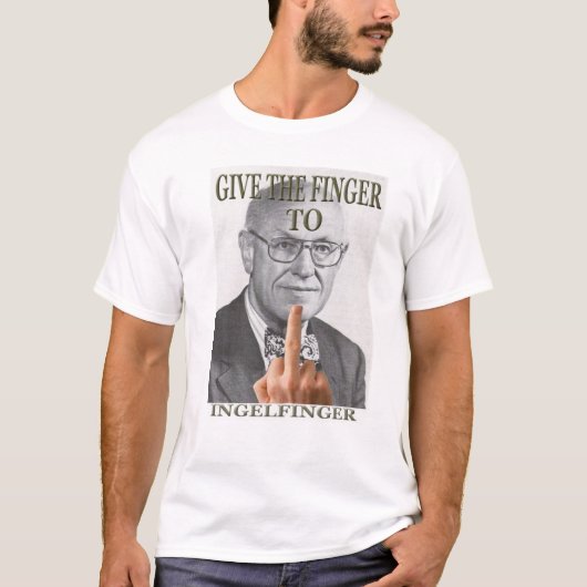 "Geef de vinger aan de vinger" T-shirt (Voorkant)