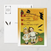 Geef de wee's een fright in Halloween! Briefkaart (Voorkant / Achterkant)