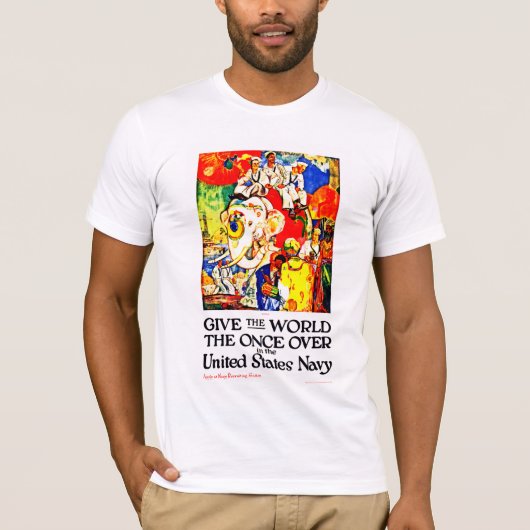 Geef de wereld een keer de tijd t-shirt (Voorkant)