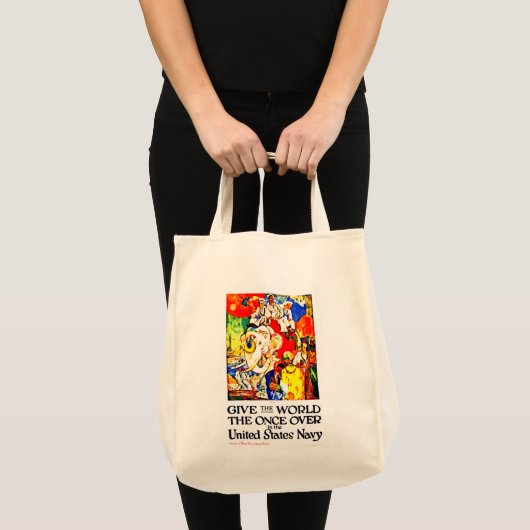Geef de wereld een keer de tijd tote bag (Voorkant (product))