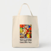 Geef de wereld een keer de tijd tote bag (Voorkant)