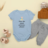 Geef de zoete aardappelen alsjeblieft Funny Holida Romper