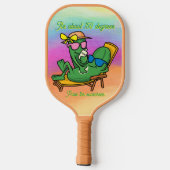 Geef de zonnebrandcrème door pickleball paddle (Achterkant)