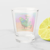 Geef de zonnebrandcrème door shot glas (Achterkant)