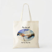 Geef de zout Hands Fine Art Parody toestemming om  Tote Bag (Voorkant)