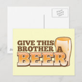 Geef deze broer een BEER! Briefkaart (Voorkant / Achterkant)