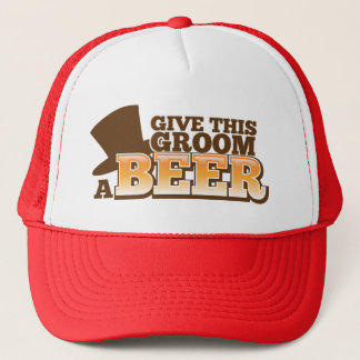 GEEF DEZE GROOM EEN BEER bruiloft bier Trucker Pet