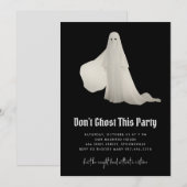 Geef deze Halloween-feest uitnodiging niet de gees (Voorkant / Achterkant)