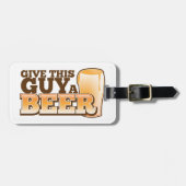 Geef deze kerel een Beer ND Bagagelabel (Voorkant horizontaal)