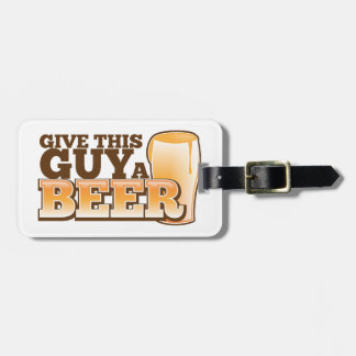 Geef deze kerel een Beer ND Bagagelabel